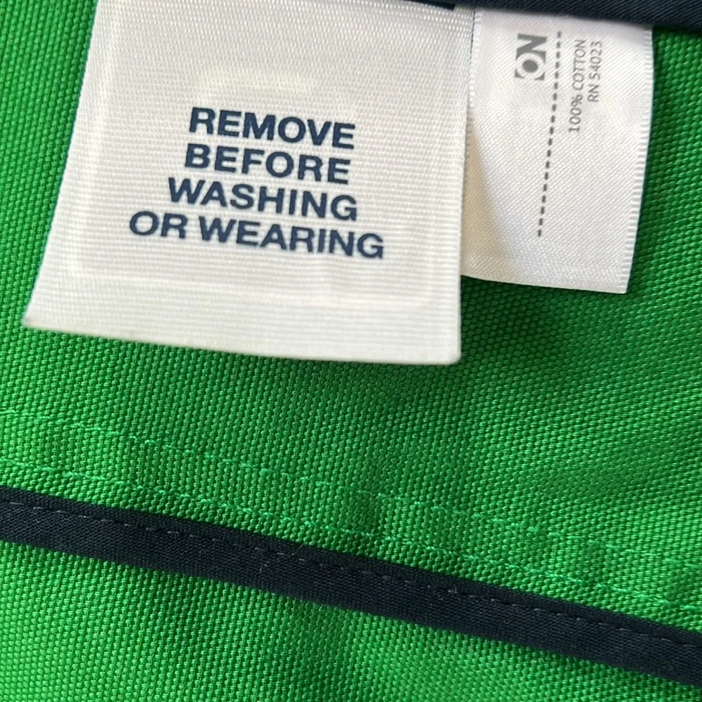 Old Navy Women's Size Small Green Pea Coat Jacket with 3/4 Cuff Button Sleeves - Picture 4 of 6